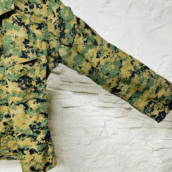 Set USMC MARPAT Digital Woodland Camo Cargo Pants Slant Pocket Shirt US Marines - Picture 7 of 16